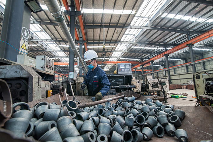 呼和浩特网架配件-锥头加工车间